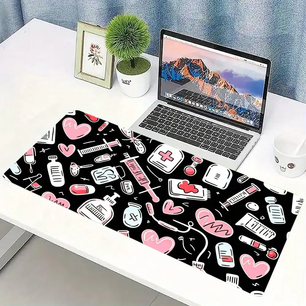 Kawaii Pink Medical Pattern Ga - Desk Setup Pc And Laptop review and price